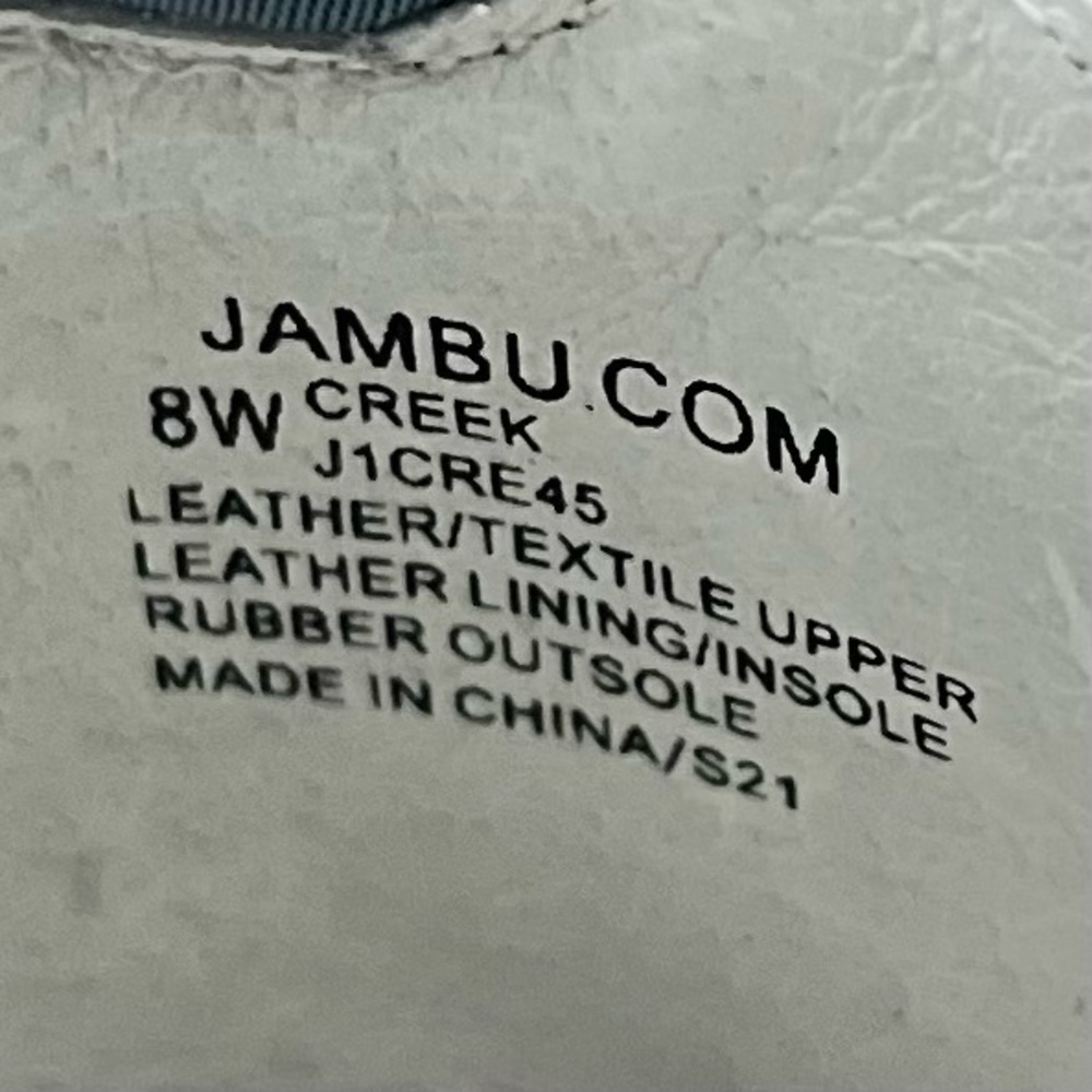 NIB Jambu 8W WIDE Creek T-Strap Leather Mary Jane Comfort Shoes Flats Denim - Picture 10 of 12